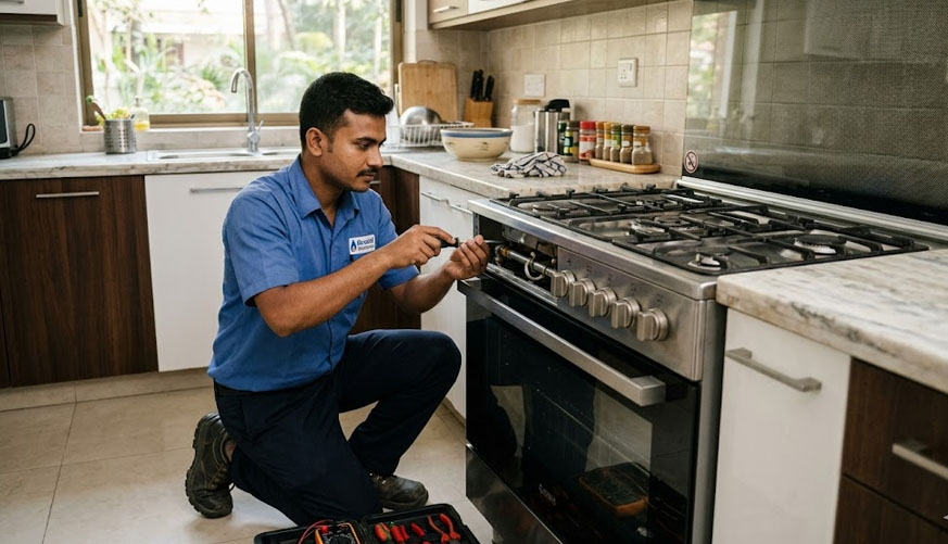 تصليح فرن الغاز أبوظبي